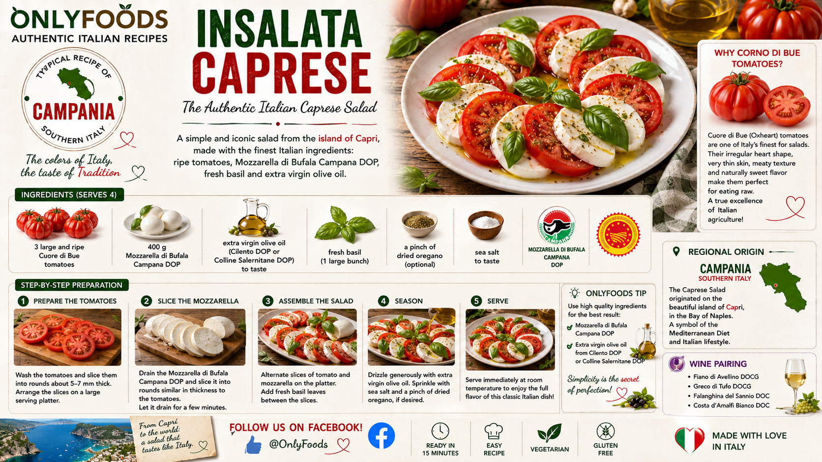 Authentic Caprese Salad from Campania